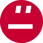 Červená matice avatar Vektor Klipart