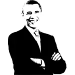 Vektorgrafikk utklipp av Barack Obama