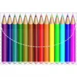 Coloring pencils vector image