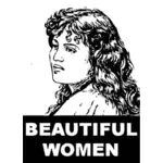 ملصق امرأة جميلة