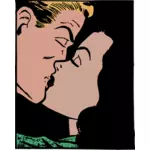 Comic kiss