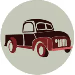 Clip art wektor z klasycznym stylu retro samochód