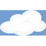 Set di soffici nuvole