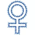 Skyline kvinnlig symbol