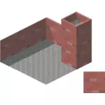 Gráficos de 3D de tijolo chimeney