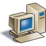 Old style computer vector image