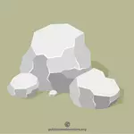 סלעים לבנים