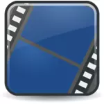 Multimedia-fil länk datorn ikonen vektor ClipArt