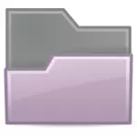 紫罗兰色的拖动文件夹