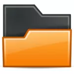 Folder plików pomarańczowy