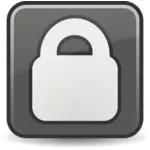 Vector clip art of grayscale security icon