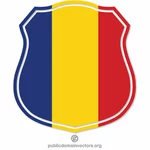 Rumänska flaggan krön