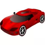 Rouge sport racing voiture vector une image clipart