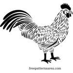 मुर्गा सिल्हूट वेक्टर छवि