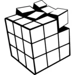 Desenho vetorial de cubo de Rubik