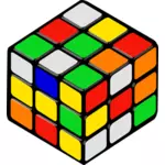 Rubik's cube vektor ilustrasi