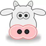 Image vectorielle de tête de vache
