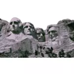 Mount Rushmore vector image