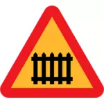 Porte ahead sign vector illustration