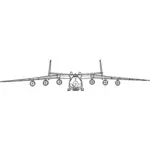 Antonov aircraft vector clip art