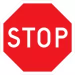 Red STOP znak ostrzegawczy wektor wyobrażenie o osobie