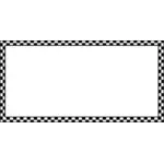 Vektor ilustrasi pola kotak-kotak persegi panjang perbatasan