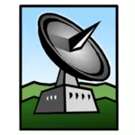 Ground tracking station vector clip art