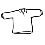 Shirt outline vector image