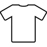 Beyaz t-shirt vektör küçük resim