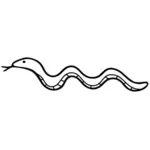 Snake Outline Vector Image