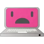 Computer portatile triste