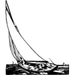 A sailing yacht