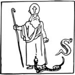 Saint Patrick and the snakes