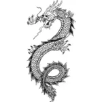 ドラゴンのベクトル描画