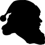 Santa Claus silhouette vector