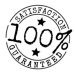 100 percent Satisfaction Guaranteed Vector