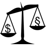 Scales of justice vector image
