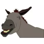 Donkey smiling vector image