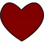 Immagine del cuore rosso