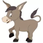 Cartoon smiling donkey