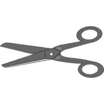 Grey scissors vector image