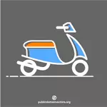 Arte di clip di moto scooter