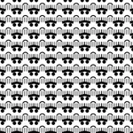 Seamless pattern abstract character