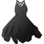 Musta mekko vektori kuva