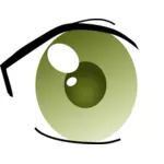 Immagine vettoriale di occhio destro manga