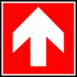 Immagine vettoriale dell'etichetta segno di uscita direzione
