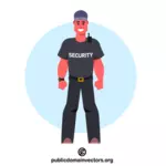 Smiling security guard