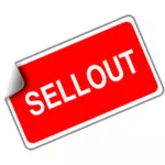 Sellout vector sticker