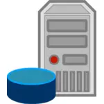 Server database icon vector image