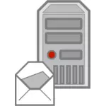 Obrázek vektorové ikony e-mailu serveru